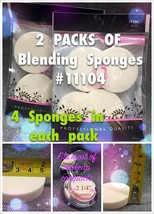 2 Packs Of Blossom Latex Round Blending Sponges #11104 -4PCS Each Pack - £1.51 GBP