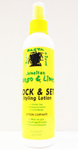 Jamaican Mango &amp; Lime Lock &amp; Set Styling Lotion Roller Set, Crimps Curls 8oz - £6.08 GBP