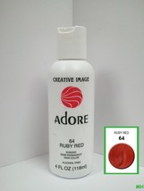 Creative Image Adore Semi Permanent Hair Color #64 Ruby Red 4oz - £4.31 GBP