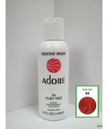 CREATIVE IMAGE ADORE SEMI PERMANENT HAIR COLOR #64 RUBY RED 4oz - $7.59 CAD