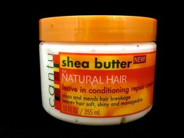 CANTU SHEA BUTTER FOR NATURAL HAIR LEAVE IN CONDITIONING REPAIR CREAM 12oz - £6.31 GBP