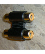 Dual RCA Jack Female to Dual RCA Jack Female Adapter Gold Plated MONOPRI... - £14.72 GBP
