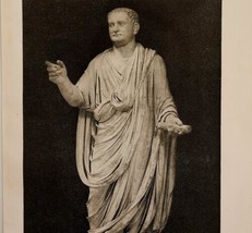 1927 Statue of Titus Art Print Antique Roman Ephemera 10.25 x 7&quot; - £15.72 GBP