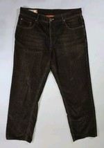Faconnable Corduroy Men&#39;s Brown 100% Cotton Jeans F40 36 R Actual 36x29 - $36.11