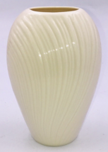 Vintage Lenox Small Mirage Collection Textured Wavy Lines Vase USA 6" Tall 4"x3" - $14.01