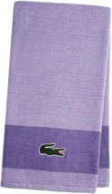 LACOSTE Purple Lilac Big Crocodile Bath Towel Measures 30&quot; x 52&quot; - £16.21 GBP