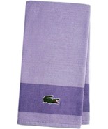 LACOSTE Purple Lilac Big Crocodile Bath Towel Measures 30&quot; x 52&quot; - £16.34 GBP