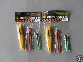 Two sets of 3 Utility knife sets by&quot;Sterling Tools&quot;-NEW - £9.40 GBP