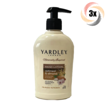 3x Bottles Yardley London Oatmeal &amp; Almond Hand Lotion | 7.5oz | Fast Shipping! - £18.38 GBP