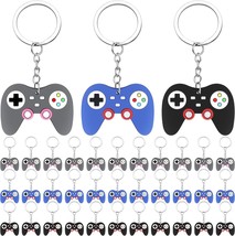 36 Pcs Video Game Party Favors Video Game Controller Keychain Pendant, 3 Colors - £22.42 GBP