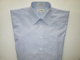 John W. Nordstrom Stripes Pointed French Men’s Dress Shirt Blues 16 | 33    - £30.06 GBP