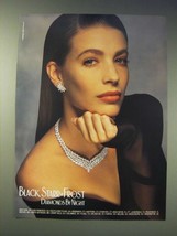 1989 Black, Starr &amp; Frost Diamond Jewelry Ad - Diamonds by Night - $18.49