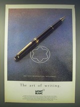 1989 Montblanc Meisterstuck Rollerball Pen Ad - in German and English - £14.78 GBP