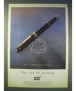 1989 Montblanc Meisterstuck Rollerball Pen Ad - in German and English - £14.78 GBP