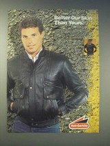 1989 Hein Gericke Concord Leather Jacket Ad - Better our skin than yours - £14.65 GBP