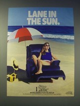1989 Lane Action Recliner Ad - Lane in the sun - $18.49