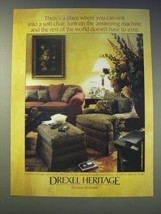 1989 Drexel Heritage Upholstery Collection Furniture Ad - There&#39;s a place - £14.62 GBP