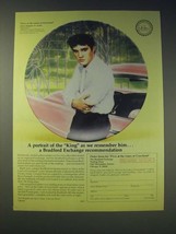 1989 The Bradford Exchange Elvis at the Gates of Graceland Plate Ad - £14.90 GBP