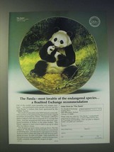 1989 The Bradford Exchange The Panda Plate Ad - Will Nelson - £14.77 GBP