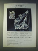 1989 The Franklin Mint Crystal Caper by James Carpenter Ad - Pure brilli... - $18.49