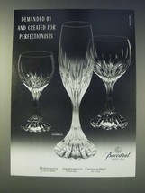 1989 Baccarat Massena Crystal Glasses Ad - Demanded by - $18.49