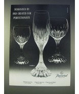 1989 Baccarat Massena Crystal Glasses Ad - Demanded by - £14.72 GBP