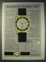 1989 Hamilton Art Deco Watch Ad - £14.45 GBP