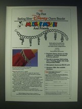 1989 New England Collectors Society Mickey Mouse &amp; Friends Charm Bracele... - $18.49