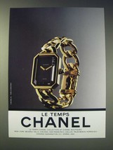 1989 Chanel Watch Ad Ad - Le Temps Chanel - £14.82 GBP