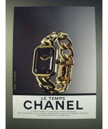 1989 Chanel Watch Ad Ad - Le Temps Chanel - £14.78 GBP