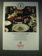 1989 Spode Christmas Tree China Ad - Celebrating a 50 year family tradition - £14.48 GBP