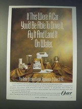 1989 Oster Kitchen Center Appliance Ad - If this were a car - £14.87 GBP
