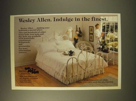 1989 Wesley Allen CB1021 Versailles Bed and Princess Bedspread Ad - £14.61 GBP