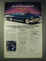 1989 Danbury Mint 1957 Chevrolet Bel Air Replica Ad - Meticulously engineered  - £14.55 GBP