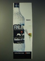 1989 Finlandia Vodka Ad - Finnish up - £14.55 GBP