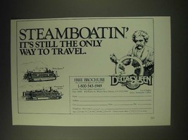 1989 Delta Queen Steamboat Co. Ad - Steamboatin&#39; It&#39;s still the only way - £14.78 GBP