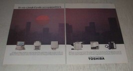 1989 Toshiba Ad - Computers, Printers, Disk Drives, Copiers, Facsimile  - $18.49