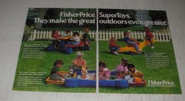 1989 Fisher-Price Grow with Me Toys Ad - Picnic Table, Super Sandbox - £14.74 GBP