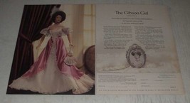 1989 Franklin Heirloom Dolls Ad - Gibson Girl by Dana Gibson - £14.55 GBP