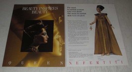 1989 Franklin Heirloom Dolls Ad -Queen Neferiti - Beauty inspires beauty - £14.48 GBP