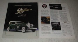 1989 Danbury Mint 1932 Cadillac V-15 Sport Phaeton Ad - £14.78 GBP