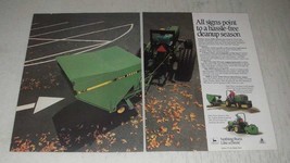 1989 John Deere 142, 152, 162 Vacuum Sweepers Ad - All signs point to - $18.49
