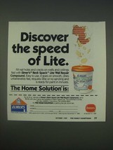 1989 Elmer&#39;s Redi-Spack Lite Wall Repair Compound Ad - Discover the speed  - £14.78 GBP