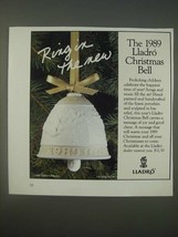 1989 Lladro Christmas Bell Ad - Ring in the new - $18.49