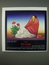 1989 The Rio Grande Gallery Ad - Taos Poppies by R.C. Gorman - £14.49 GBP