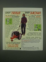 1989 DR Trimmer Ad - Easy Trim! Easy Mow! - £14.53 GBP