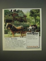 1989 Eureka Springs, Arkansas Ad - Stray awhile - £14.61 GBP