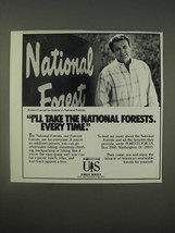 1989 U.S. Forest Service with Robert Conrad Ad - I&#39;ll take the national  - £13.81 GBP