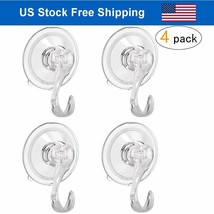 4Pcs Heavy Duty Suction Cup Hook Christmas Wreath Suction Cup Wall Hooks... - £15.72 GBP