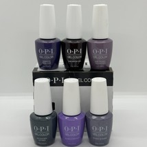 Brand New Opi Gel Color Nail Polish (6 Color Set) Inc Purple, Gray, Blac... - £25.87 GBP